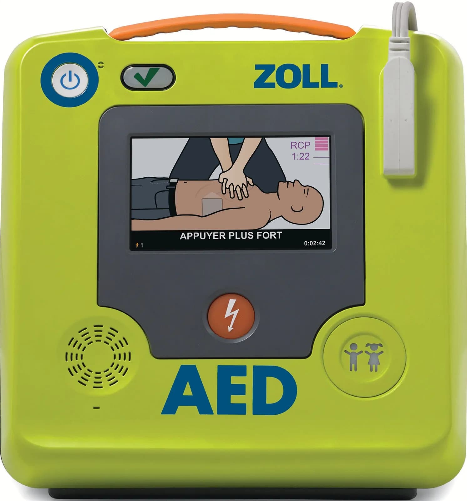 AED 3 — écran frontal